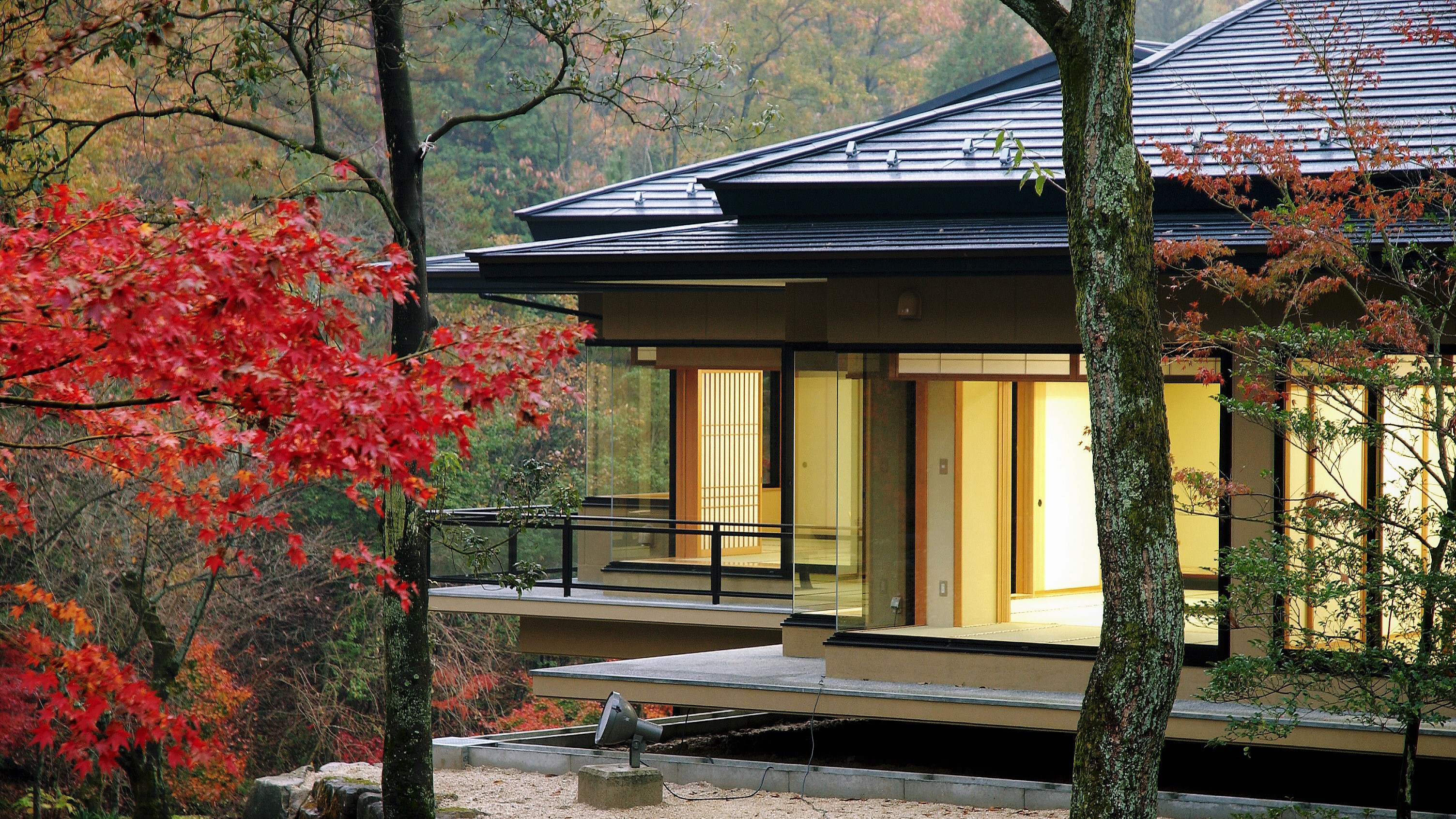 山神温泉秋のお庭